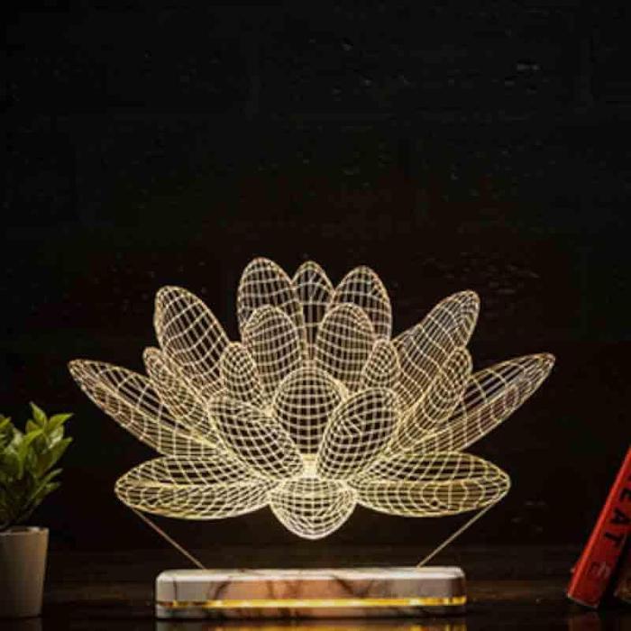 Lit Lotus Lamp  |   Table Lamps Lamps & Lighting Table Lamps