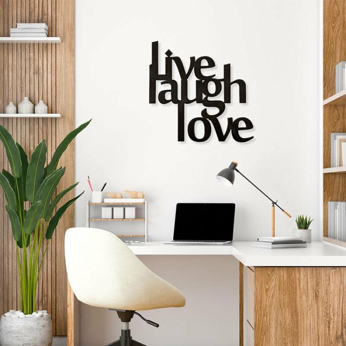 Live Laugh Love Wall Art  |   Wall Accents Wall Accents Black