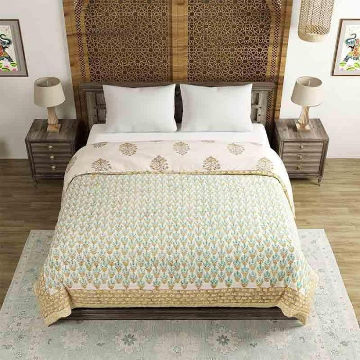 Lively Tree Printed Razai  |   Dohars, Razai & Blankets Bedding Dohars, Razai & Blankets