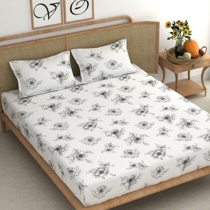 Lois Rosey Bedsheet  |   Floral Bedsheets Bedsheets Floral Bedsheets