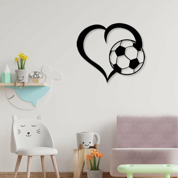 Love Football Wall Art  |   Wall Accents Wall Accents Black