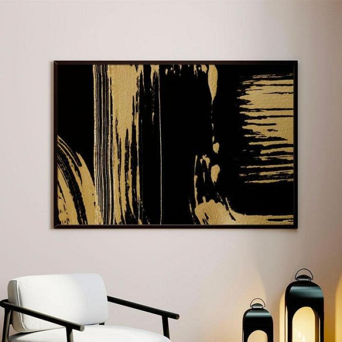 Luxury Gold Canvas Painting  |   Wall Art & Paintings Wall Art & Paintings Black, Gold