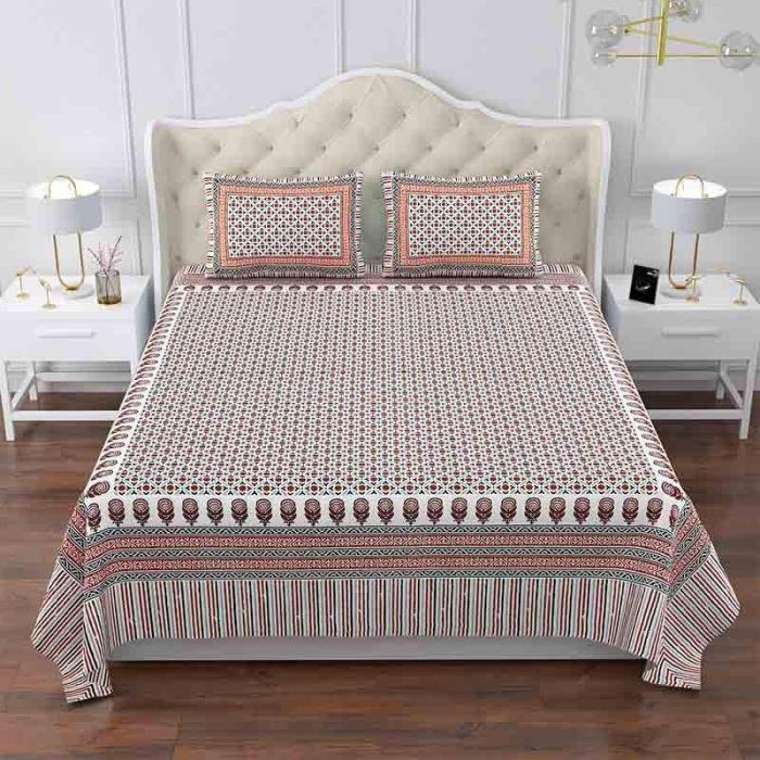 Mad Over Motifs Bedsheet  |   Floral Bedsheets Bedsheets Floral Bedsheets