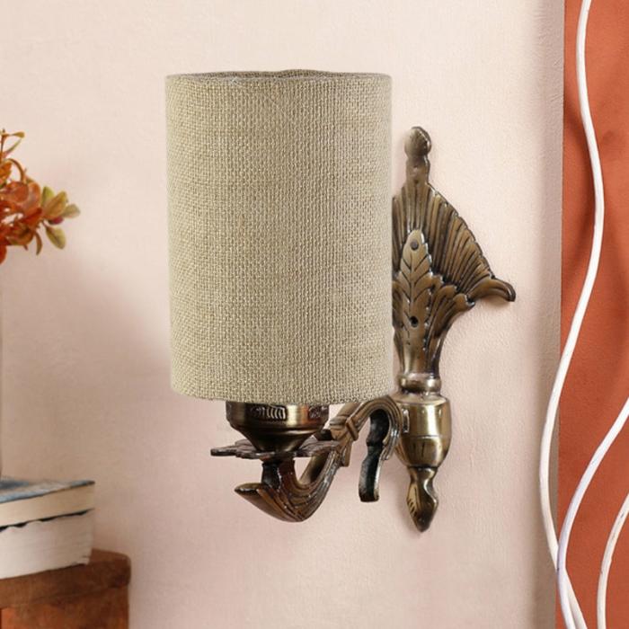 Magda Masique Cylindrical Wall Lamp  |   Wall Lamps Lamps & Lighting Beige