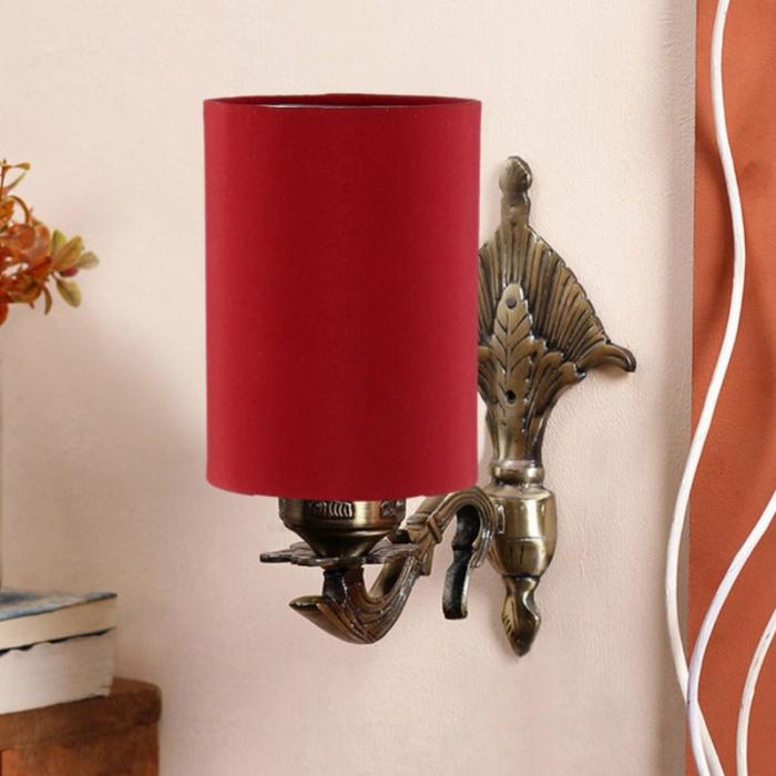 Magda Masique Cylindrical Wall Lamp  |   Wall Lamps Lamps & Lighting Red