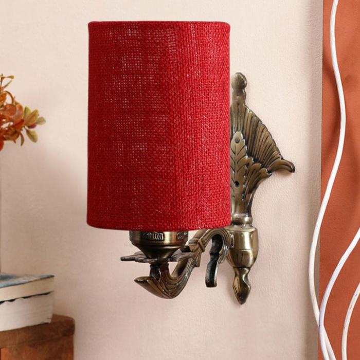 Magda Masique Cylindrical Wall Lamp  |   Wall Lamps Lamps & Lighting Red