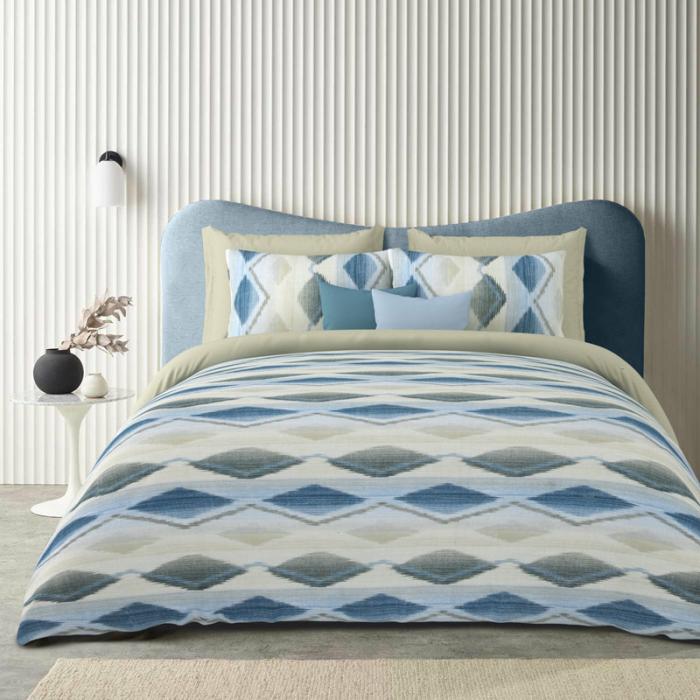 Mahina Ethnic Bedsheet  |   Geometric Bedsheets Bedsheets Blue