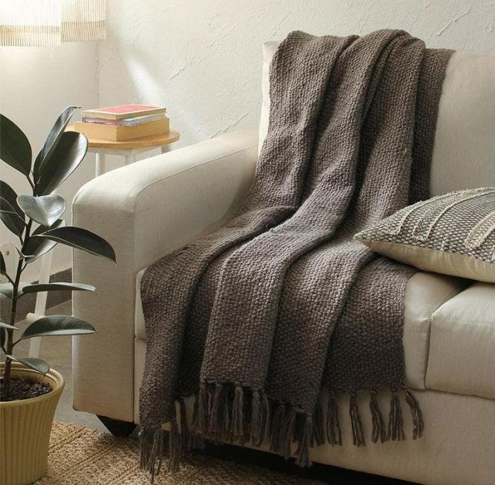 Matang Throw  |   Throws Furnishings Grey