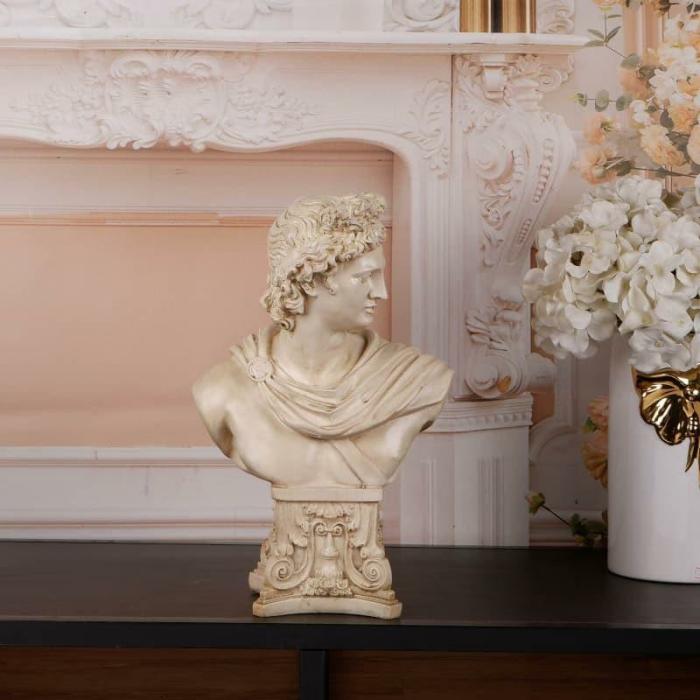 Maximus Roman Man Sculpture Showpiece  |   Showpieces Showpieces Beige