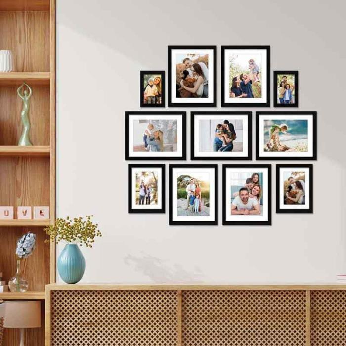 Memories By The Lane Photo Frames – Set Of Eleven  |   Photo-Frames Photo-Frames Black