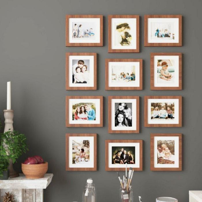 Memory Mood Photo Frame – Set Of Twelve  |   Photo-Frames Photo-Frames Brown, White