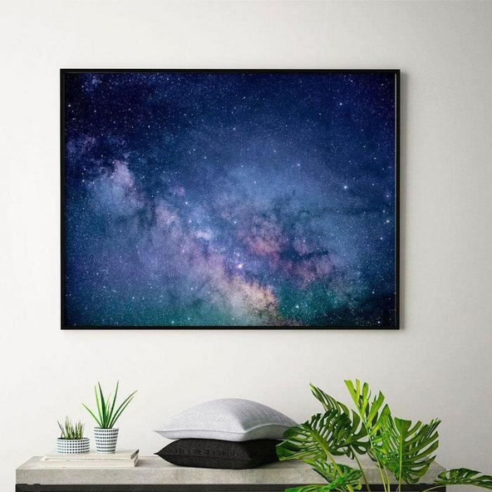 Mesmerizing Galaxy Wall Painting  |   Wall Art & Paintings Wall Art & Paintings Blue, Black