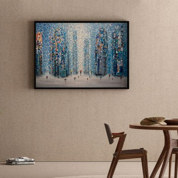 Metropolitan Dreams Wall Painting  |   Wall Art & Paintings Wall Art & Paintings Blue