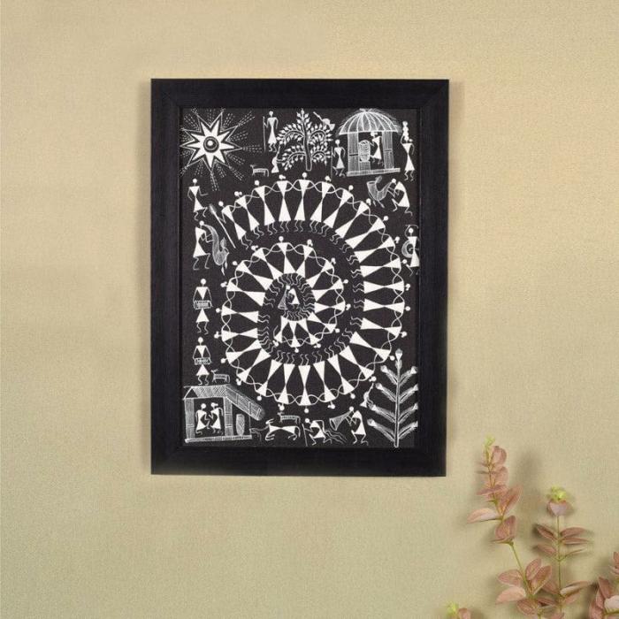 Mila Warli Wall Art  |   Wall Art & Paintings Wall Art & Paintings Black, White