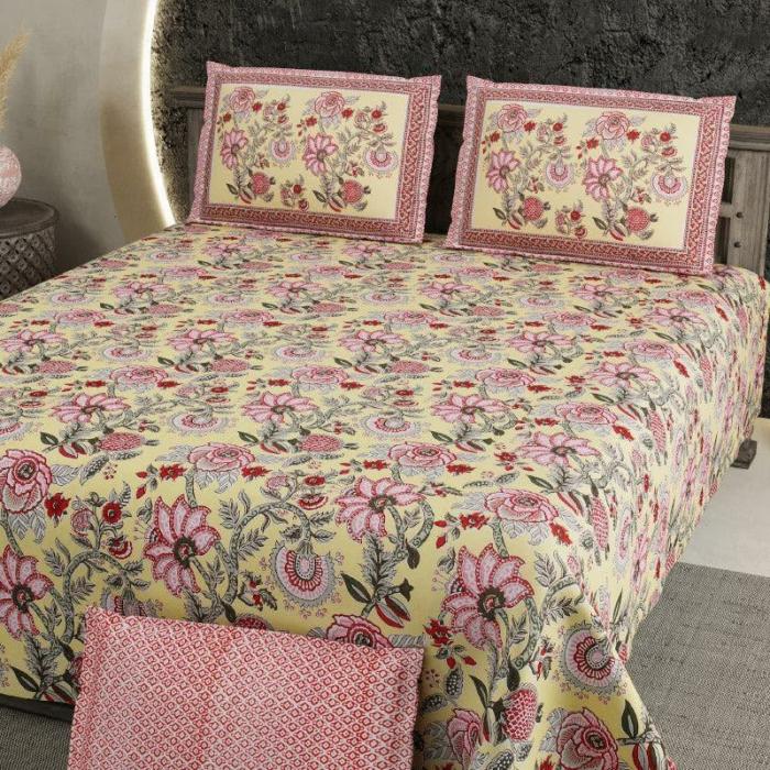 Milona Floral Bedsheet  |   Floral Bedsheets Bedsheets Floral Bedsheets