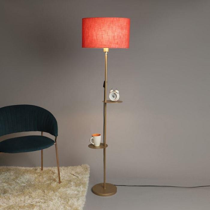 Mirami Kia Floor Lamp With Shelf  |   Floor Lamps Floor Lamps Floor Lamps