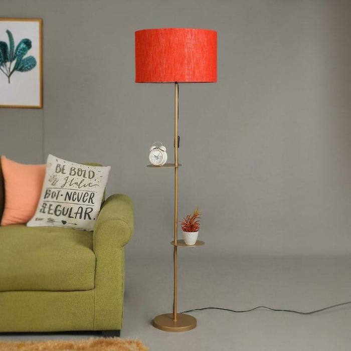 Mirami Lori Floor Lamp With Shelf  |   Floor Lamps Floor Lamps Floor Lamps