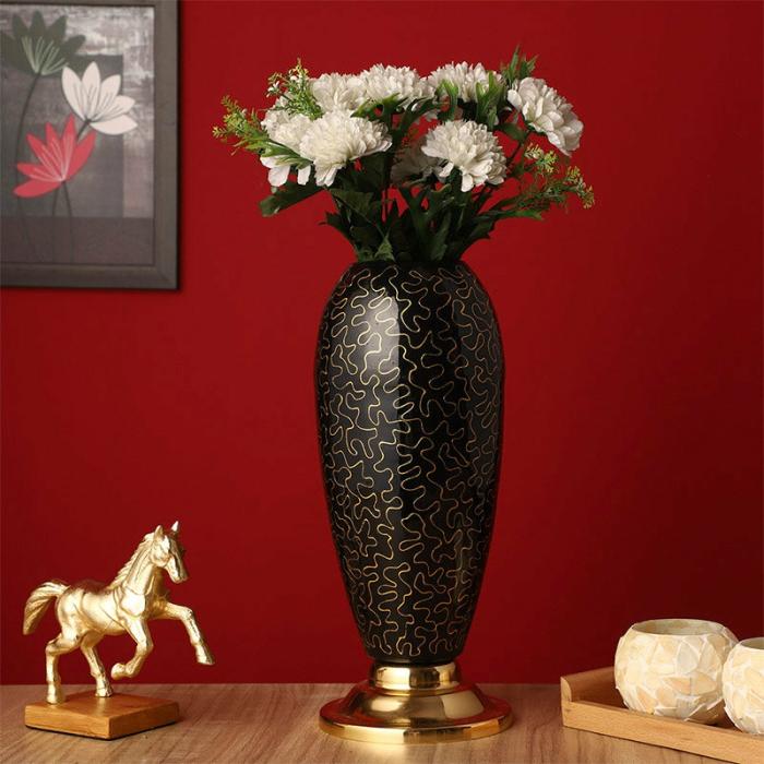 Mirozza Vase  |   Vases Showpieces, Vases & Accent Bowls Black