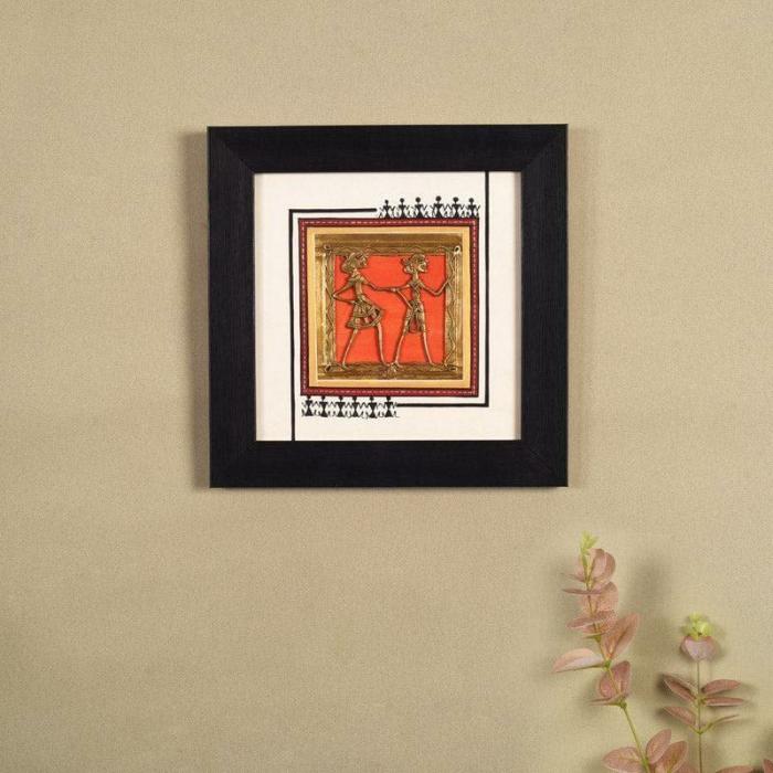 Missoni Dhokra Wall Art  |   Wall Art & Paintings Wall Art & Paintings Orange, Gold