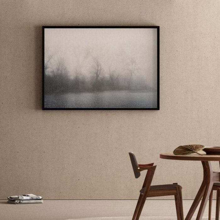 Misty Mood Landscape Wall Painting  |   Wall Art & Paintings Wall Art & Paintings Grey, White