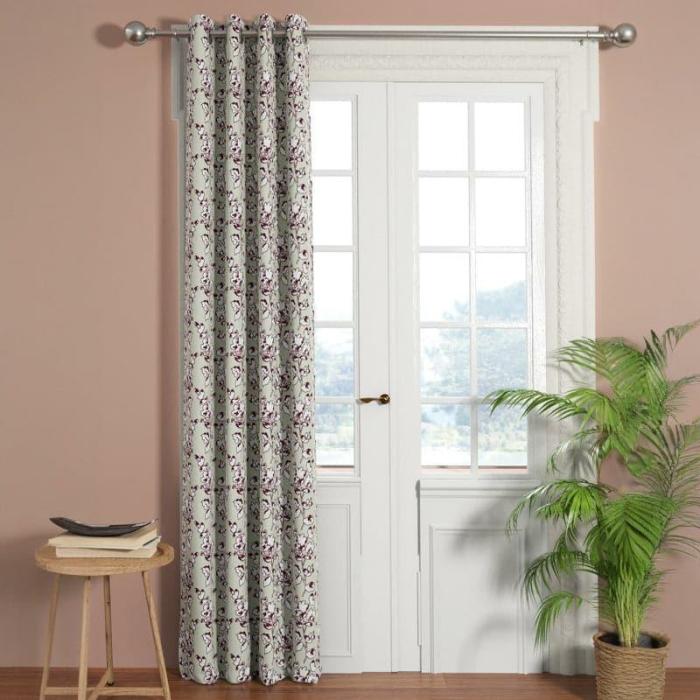 Mitha Floral Curtain  |   Curtains Curtains Brown