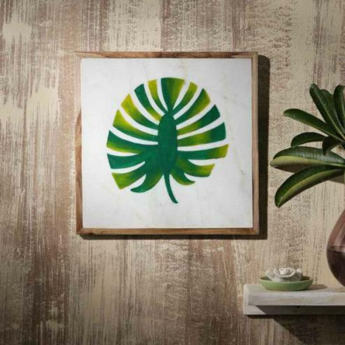 Monstra Leaf Wall Accent  |   Wall Accents Wall Accents Green, White