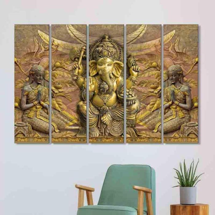 Morya Wall Art – Set Of Five  |   Wall Art & Paintings Wall Art & Paintings Brown