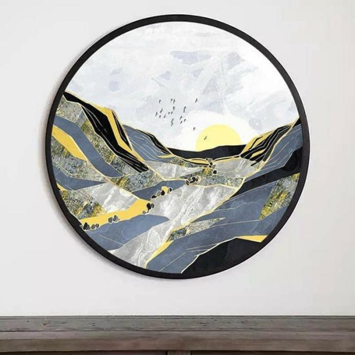 Mountain Magic Wall Art  |   Wall Art & Paintings Wall Art & Paintings Grey, Yellow