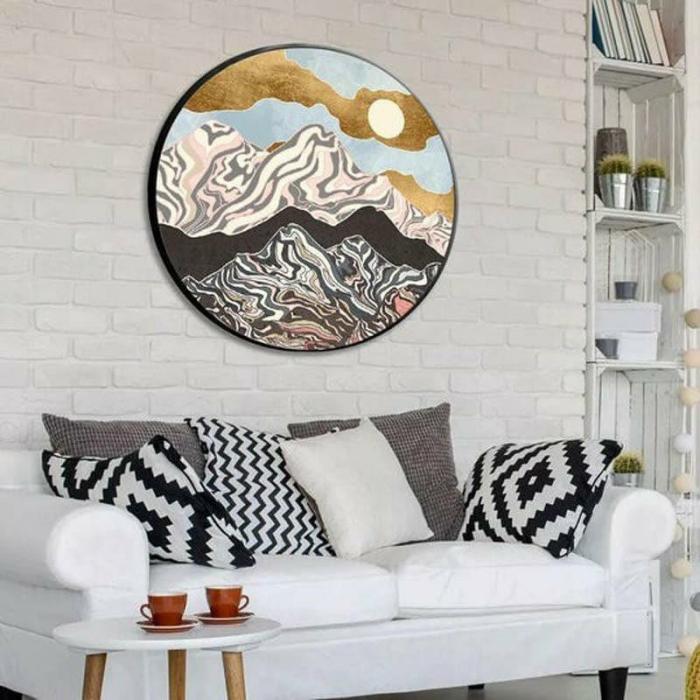 Mountain Swirl Wall Art  |   Wall Art & Paintings Wall Art & Paintings Grey, Brown