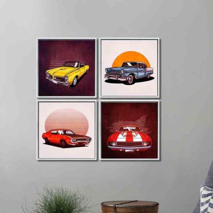 Mustang Wall Art – Set Of Four  |   Wall Art & Paintings Wall Art & Paintings Multicolor