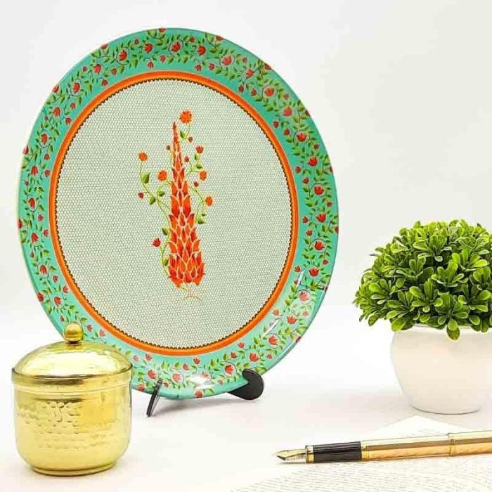 Nabob Decorative Plate  |   Wall Plates Wall Decor Green, Red