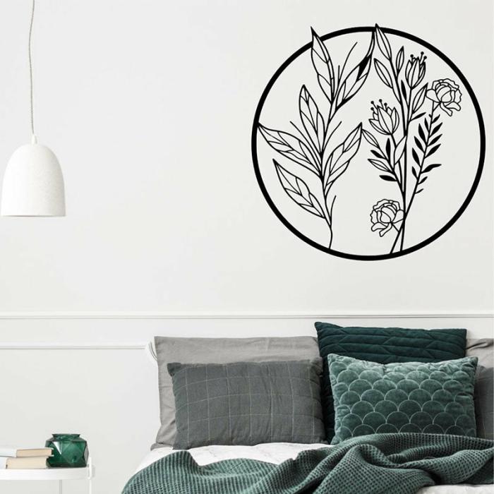 Natura Flower Wall Art  |   Wall Accents Wall Accents Black