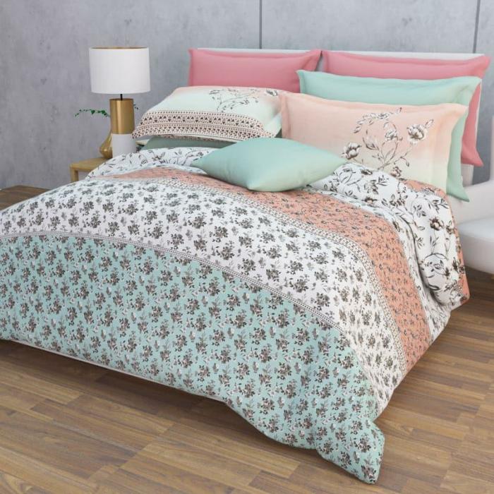 Nesa Flora Stripe  |   Floral Bedsheets Bedsheets Floral Bedsheets