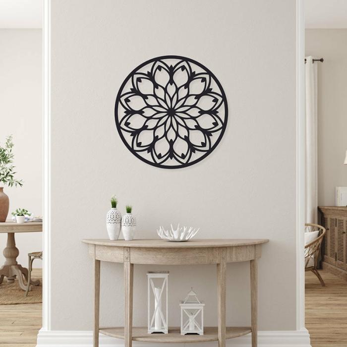 Neso Mandala Wall Art  |   Wall Accents Wall Accents Black