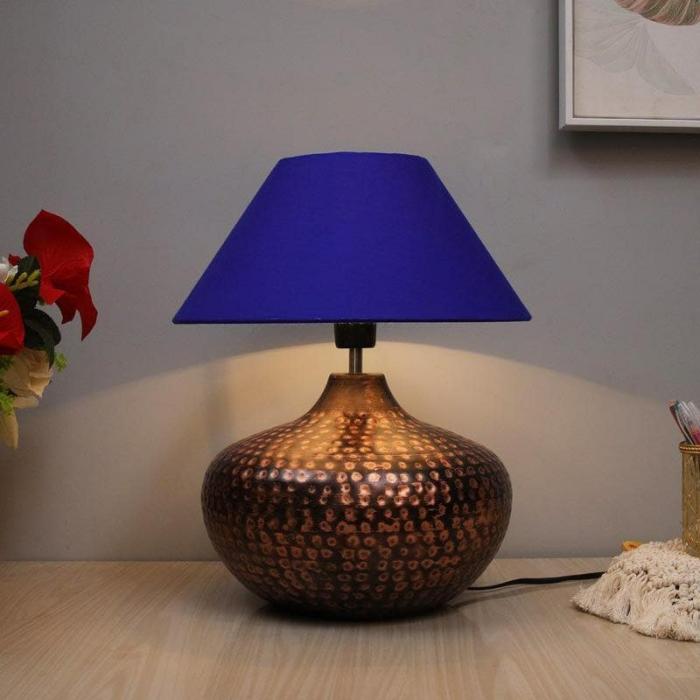 Nihita Table Lamp  |   Table Lamps Lamps & Lighting Blue, Bronze