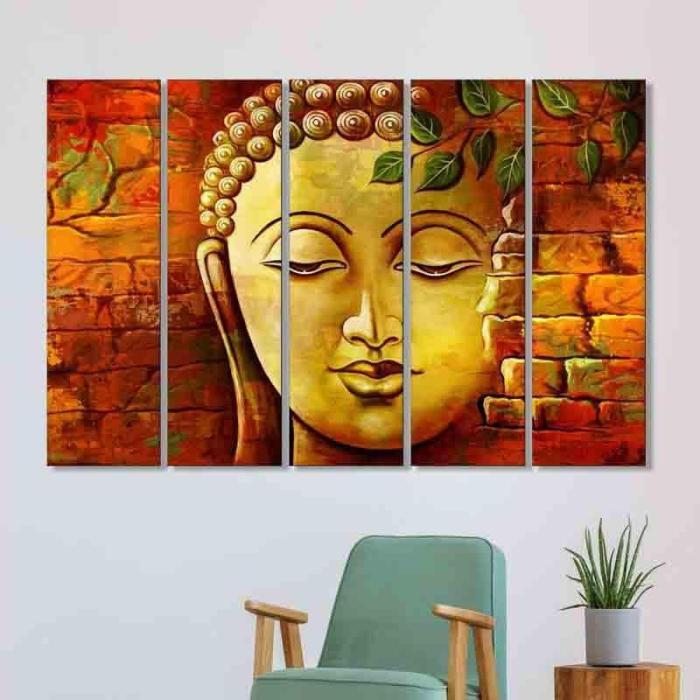 Nirvana Wall Art – Set Of Five  |   Wall Art & Paintings Wall Art & Paintings Orange