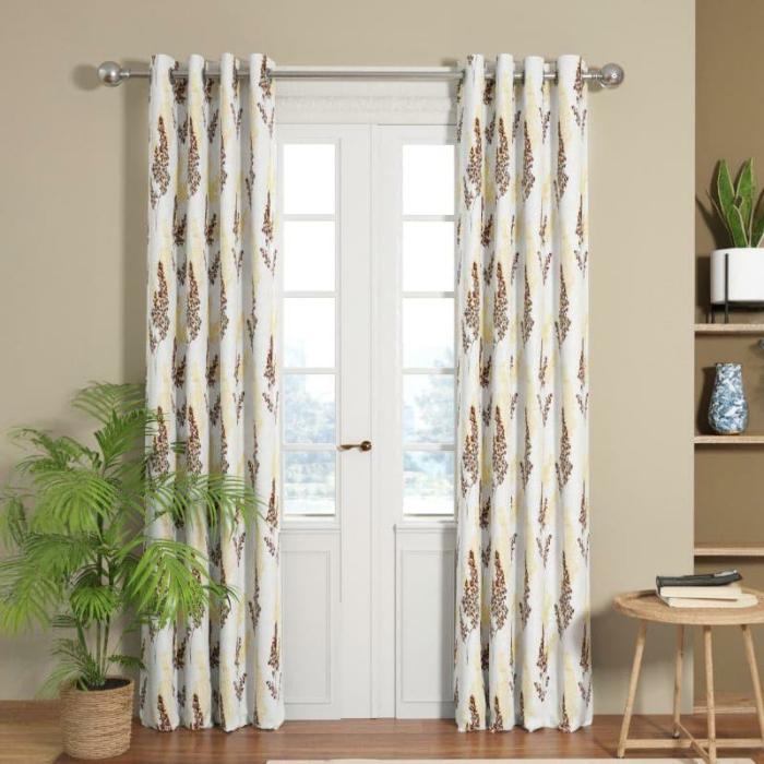 Nivara Floral Curtain – Set Of Two  |   Curtains Curtains Curtains