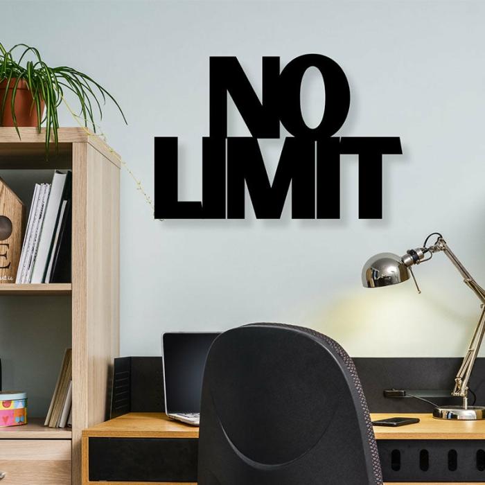 No Limit Typography Wall Art  |   Wall Accents Wall Accents Black