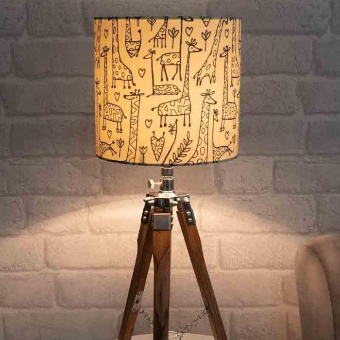 Nordic Tall Tales Tripod Lamp  |   Table Lamps Lamps & Lighting Beige, Brown