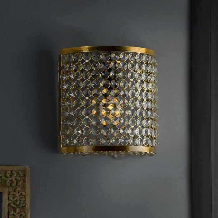 Novalie Crystal Wall Lamp  |   Wall Lamps Lamps & Lighting Gold