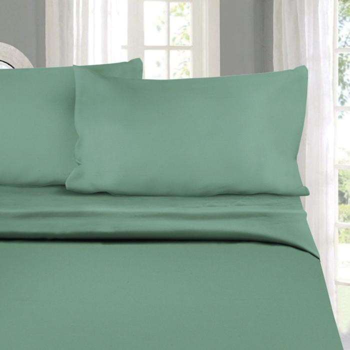 Oakes Solid Bedsheet  |   Solid Bedsheets Bedsheets Green