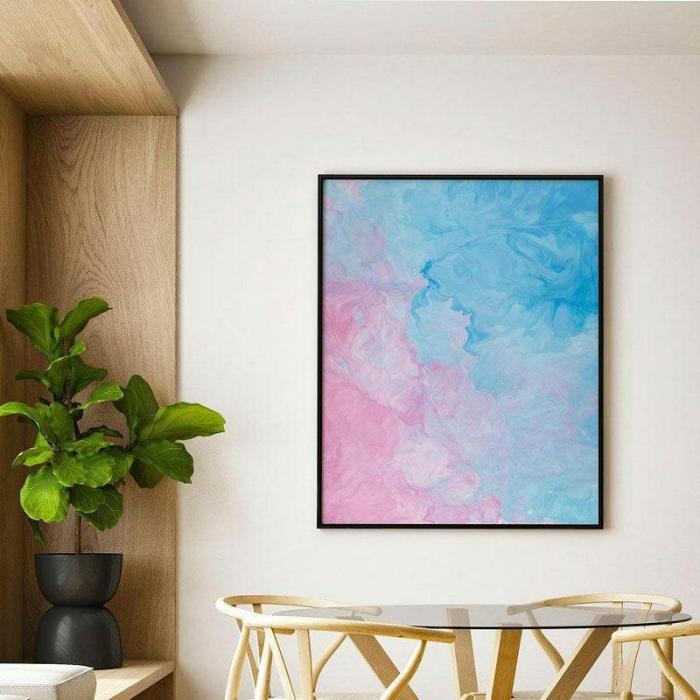 Ocean Of Colors Wall Painting  |   Wall Art & Paintings Wall Art & Paintings Blue, Pink