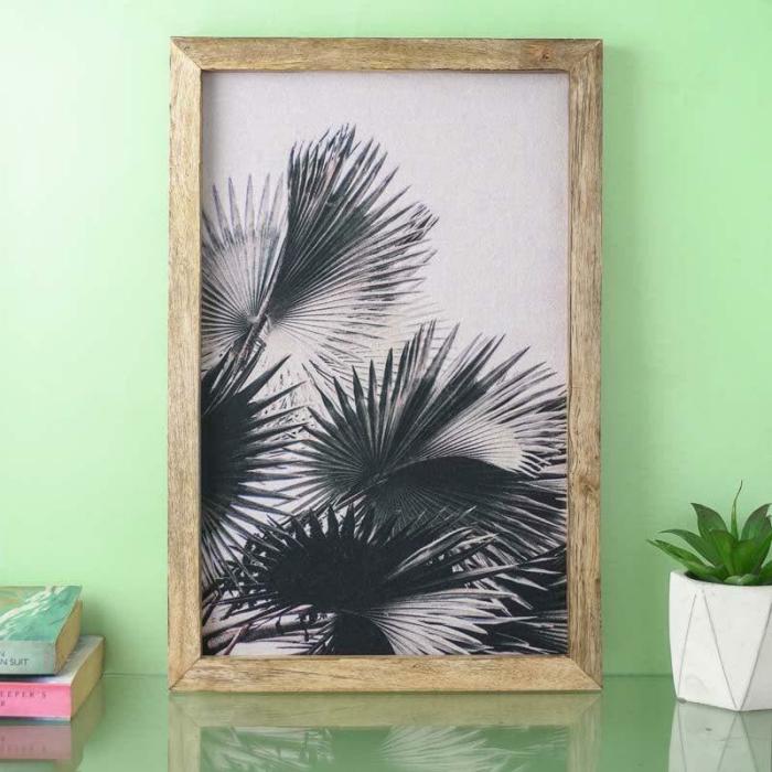 Palm Serenade Canvas Painting  |   Wall Art & Paintings Wall Art & Paintings Black, White