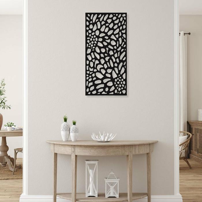 Petal Panel Wall Art  |   Wall Accents Wall Accents Black