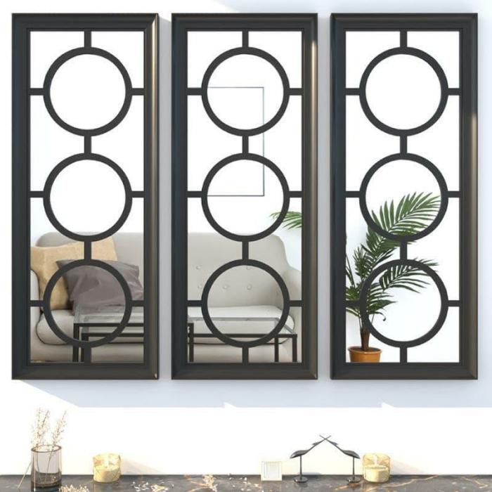 Phoenix Decorative Wall Accent – Set Of Three  |   Wall Accents Wall Accents Black