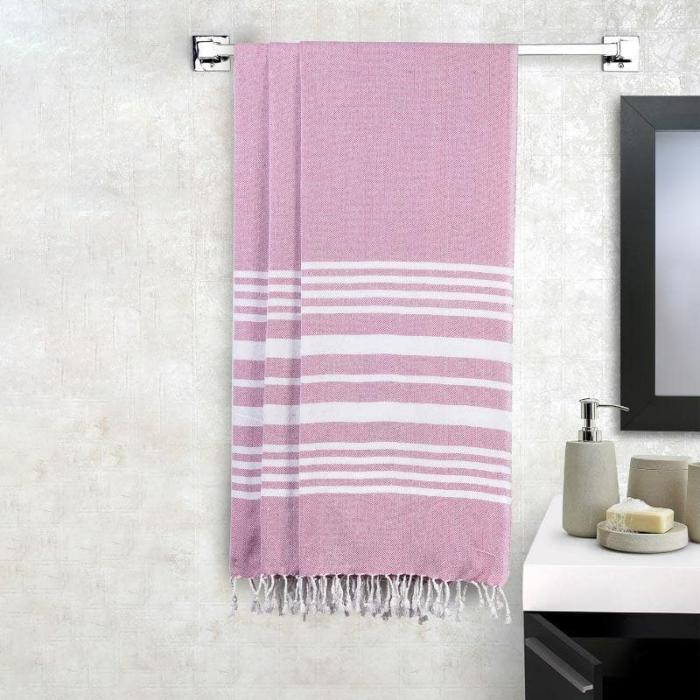 Pink Cozy Wrap Bath Towels  |   Bath Towels Bath Linens Bath Towels