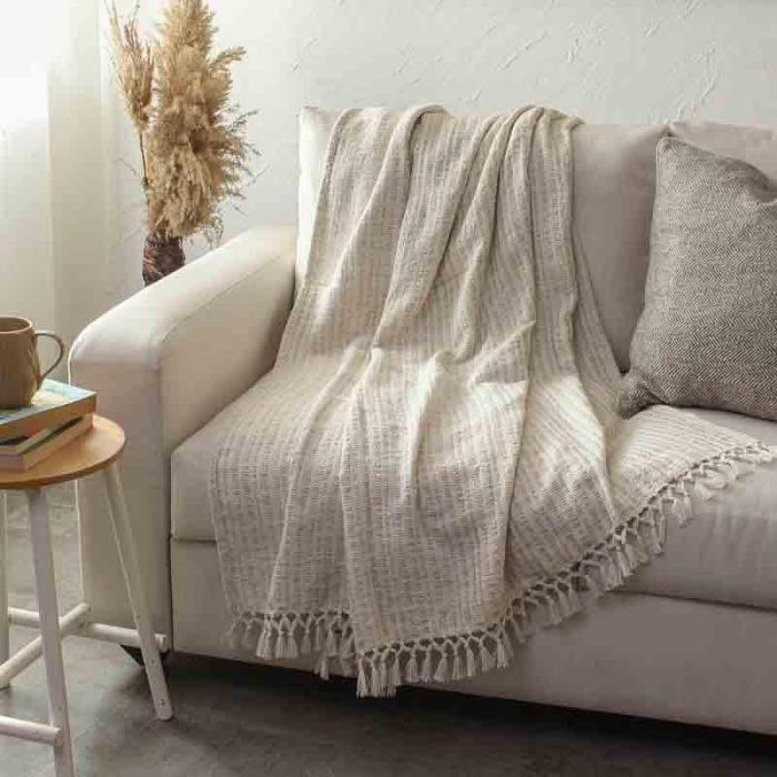 Pir Panjal Throw  |   Throws Furnishings Beige