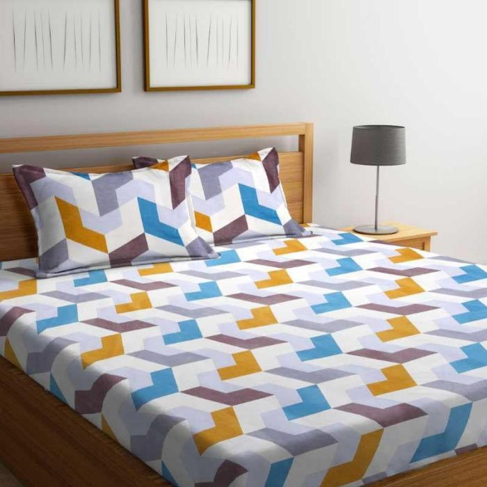 Precco Printed Bedsheet  |   Geometric Bedsheets Bedsheets Geometric Bedsheets