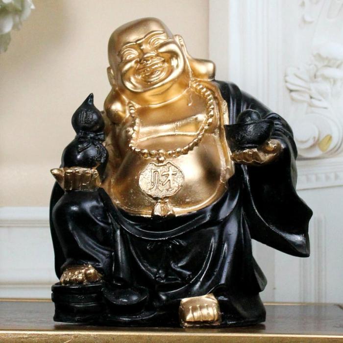 Prosper Laughing Buddha  |   Showpieces Showpieces Gold, Black