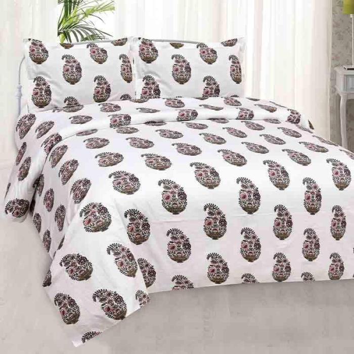 Pure Paisleys Bedsheet  |   Floral Bedsheets Bedsheets Floral Bedsheets